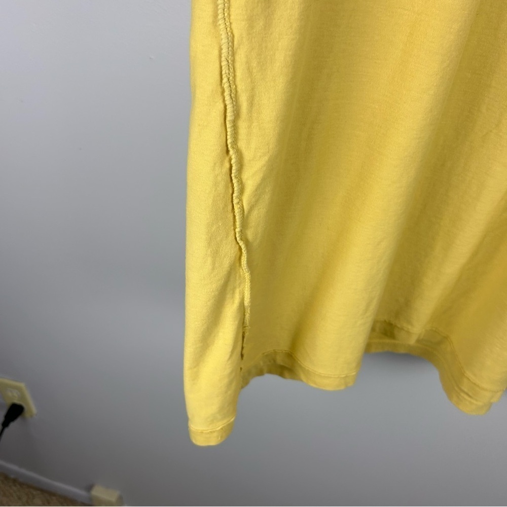 We The Free Yellow 100% Cotton Short Sleeve Expose Seaming Tee Size M/L - Picture 6 of 8
